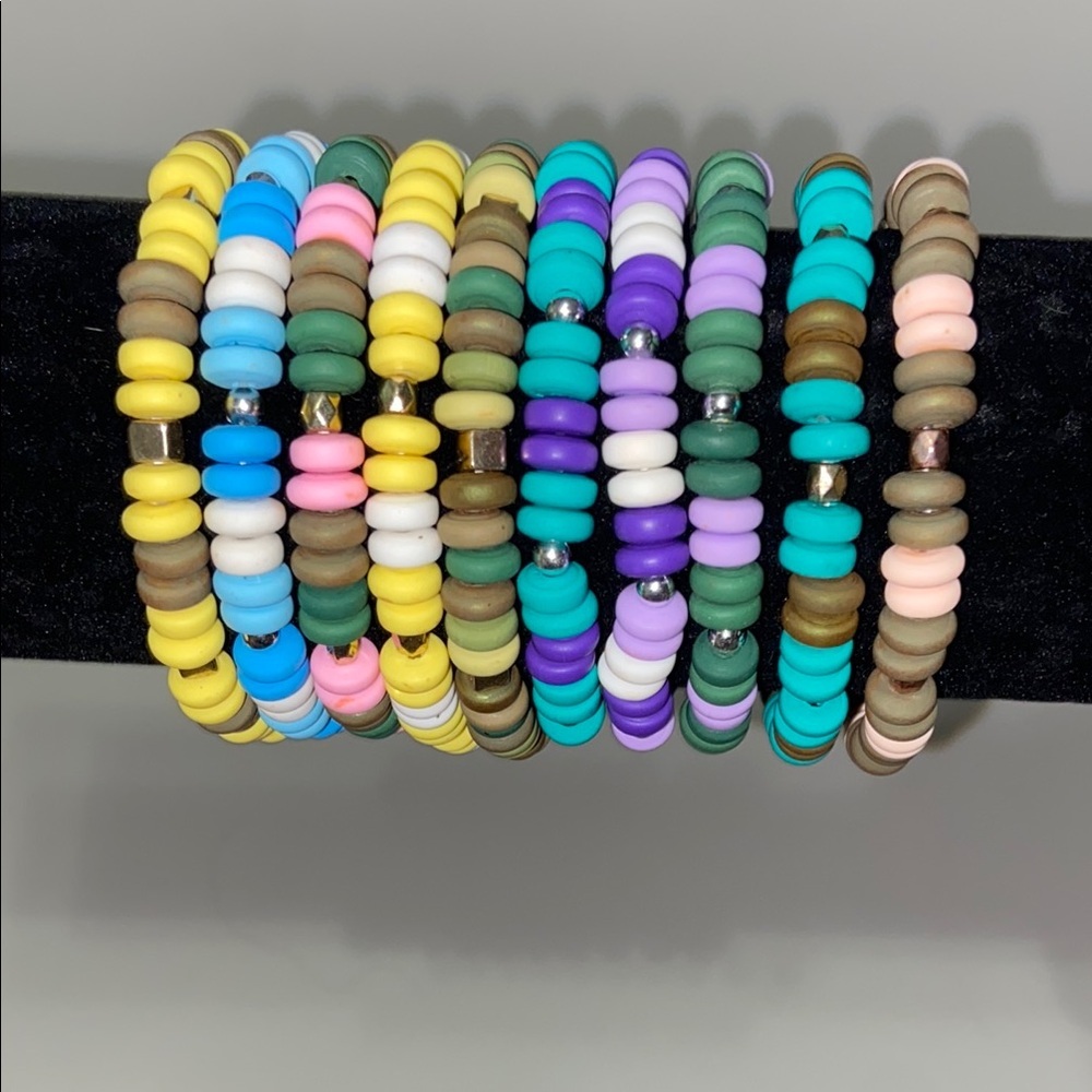 Colorful SIlicon Beaded Bracelet  take your pick